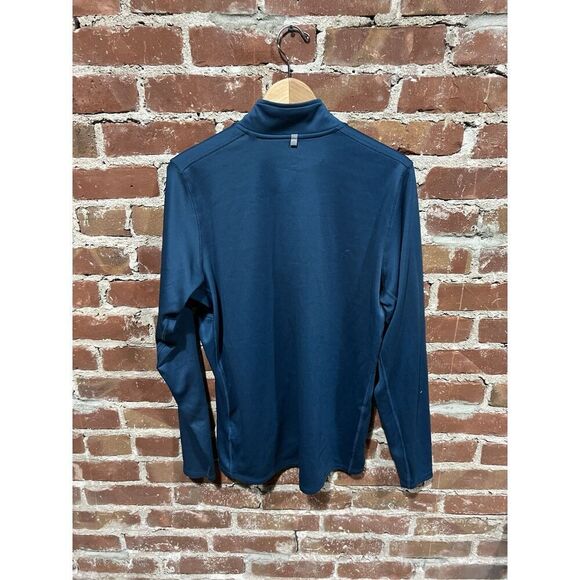 Nike Mens Blue Long Sleeve Running 1/4 Shirt Size Large Dri-Fit - Picture 2 of 3